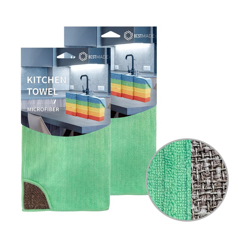 Dish Towel With Scrubber